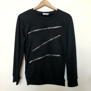 Men’s XS Zippered Crewneck Fashionable